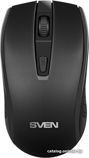 Беспроводная мышь Sven RX-220W чёрная 3+1кл. 800-1600DPI, блист SV-016227