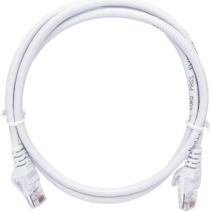Патч-корд Netlink UTP 5е кат. литой 1.0 м БЕЛЫЙ 00000001253