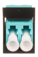 Адаптер Panduit CMDSAQLCZBL проходн. Mini-ComLC дупл. 50/125 OM3 черн.