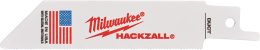 Полотно для сабельной пилы Milwaukee Hackzall 100х25 5шт 49005424 биметаллическая конструкция, для удаления клея, силикона, герметика, винила, ржавчины, краски и обоев, Bi-Metal