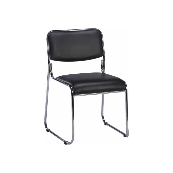 Кресло EVERPROF Fix Chrome экокожа, черный EP-Fix Chrome PU Black