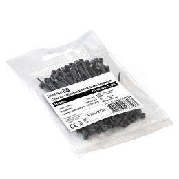 Стяжка хомут нейлоновая ExeGate CV66-60x2.5B нейлон 6.6, 60x2.5мм, неоткрывающаяся, halogen free, -40°C - +85°C, черная, 100 шт EX293124RUS