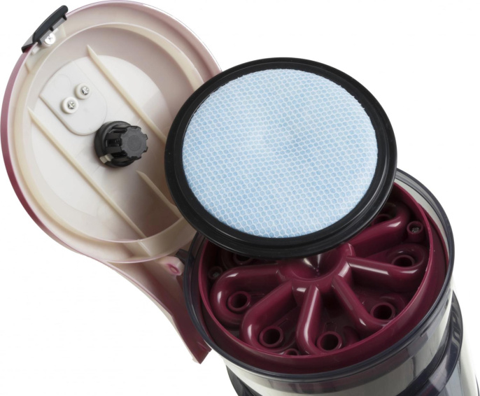 Пылесос BBK BV1502, 1600Вт, черный/вишневый