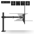 Кронштейн для монитора 13"-32" настольный ExeGate EDM1-3210-02 (VESA 75х75, 100х100 мм, макс. нагрузка 10 кг; наклон -90°/+90°, поворот -90°/+90°, вращение: 360°, 2 способа крепления: сквозное и струбцина, цвет черный) EX297360RUS