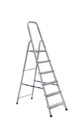 Лестница-стремянка Алюмет АМ706 40*20, 6-и ступ., алюминий, матовая
