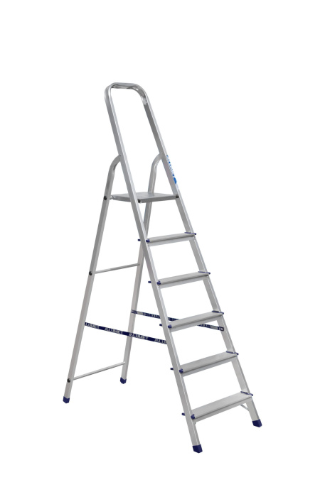 Лестница-стремянка Алюмет АМ706 40*20, 6-и ступ., алюминий, матовая