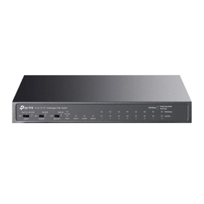 TP-Link TL-SL1311P Настольный коммутатор с 8 портами 10/100 Мбит/с, 2 гигабитными портами и портом SFP