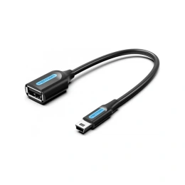 Адаптер переходник VENTION OTG USB 2.0 AF/mini B 5pin - 0.15м CCTBB