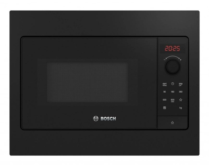 Встраиваемая микроволновая печь Bosch Serie 2 BFL523MB4, 20л, 800Вт, черный