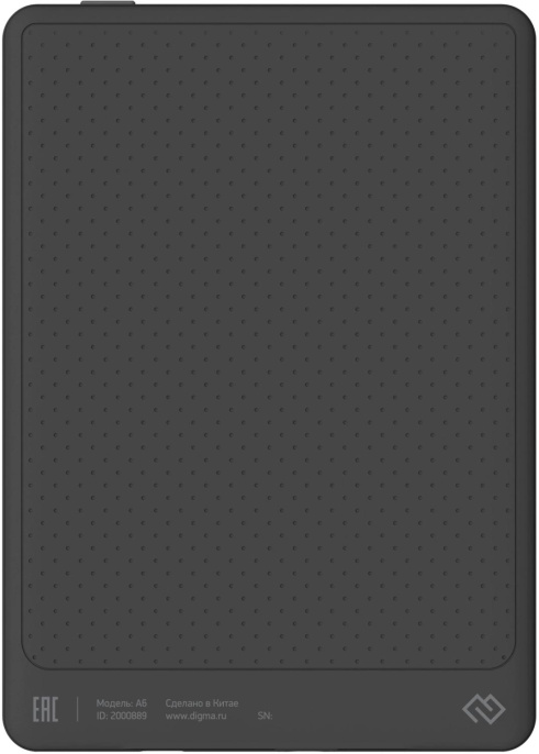 Электронная книга Digma A6 plus,  6", темно-серый