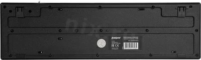 Клавиатура ExeGate Professional Standard LY-402N (USB, полноразмерная, влагозащищенная, 102кл., Enter большой, 8 голубых клавиш, длина кабеля 1,35м, черная, Color box) EX283618RUS
