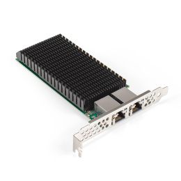Сетевой адаптер ExeGate EXE-X540-T2 (PCI-E x8 v2.1, порты 2xRJ45 (медные), 10Gb/s (10/1Gb/s, 100Mb/s), Server NIC Intel Chipset X540-AT2) EX296226RUS