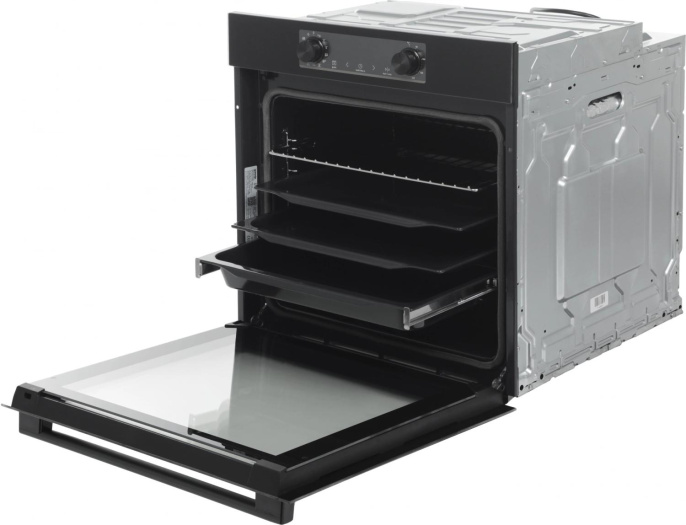 Духовой шкаф электрический Gorenje BPS6737E14BG,  77л,  дверца с 4 стеклами,  черный