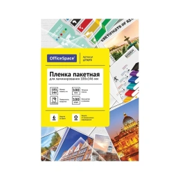 Пленка для ламинирования OfficeSpace А6, 100х146 мм, 100 мкм, глянец, 100 LF7079