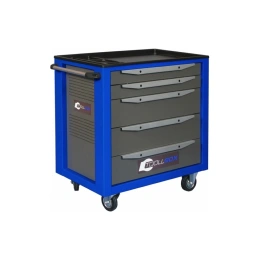 Инструментальная тележка Toollbox с центральным замком серии standart TBS-5 RAL 5005