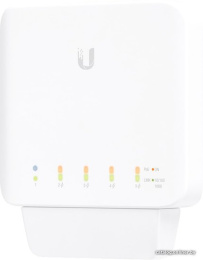 Коммутатор Ubiquiti UniFi Switch Flex USW-Flex PoE-коммутатор, 5х 1G RJ45, раздача 46 Вт