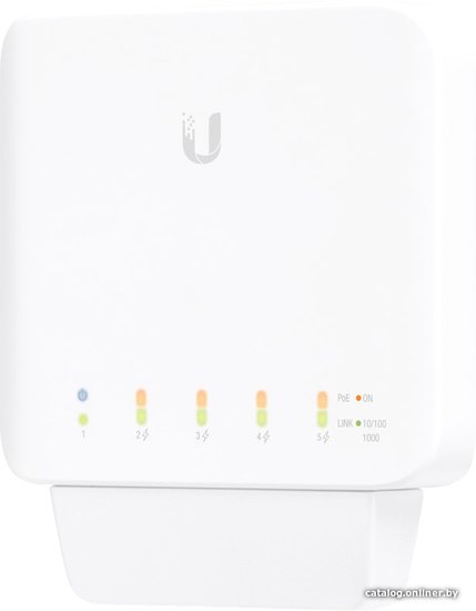 Коммутатор Ubiquiti UniFi Switch Flex USW-Flex PoE-коммутатор, 5х 1G RJ45, раздача 46 Вт