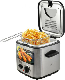Фритюрница GFGril GFF-025 840Вт серебристый/черный