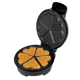 Электрическая вафельница RAGEX R703-000, сердечки, 1000Вт, цвет: черная