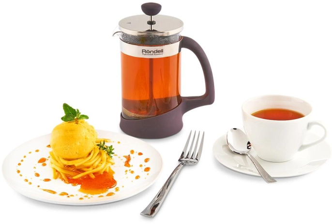 Френч-пресс Rondell Akzent RDS-937, 0.6л, фиолетовый
