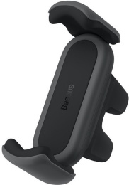 Автомобильный держатель Baseus Steel Cannon SUGP000001 2 Air Outlet Car Mount Black BS-CM009 механический зажим, функция поворота, место крепления: дефлектор, максимальная ширина устройства: 86 мм