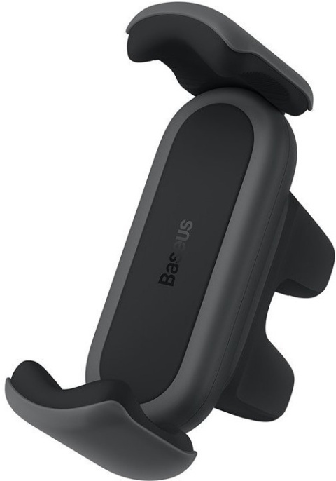 Автомобильный держатель Baseus Steel Cannon SUGP000001 2 Air Outlet Car Mount Black BS-CM009 механический зажим, функция поворота, место крепления: дефлектор, максимальная ширина устройства: 86 мм