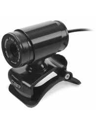 Веб-камера CBR CW 830M Blac с матрицей 0,3 МП, разрешение видео 640х480, USB 2.0, встроенный микрофон, ручная фокусировка, крепление на мониторе, длина кабеля 1,4 м, цвет чёрный