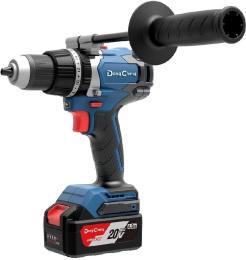 Ударная дрель-шуруповерт DONGCHENG DCJZ03-13, 5Ач,  с двумя аккумуляторами [dcjz03-13(type em)]