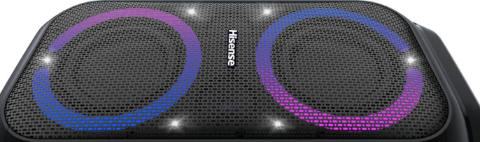 Музыкальный центр Hisense Party Rocket 160, 160Вт, с караоке, Bluetooth, USB, черный