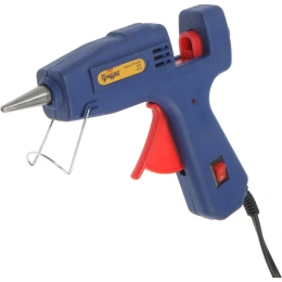 ТУНДРА Клеевой пистолет , 30 Вт, 220 В, выключатель, индикатор, антикапля, шнур 1.2 м, 7 мм ТУНДРА (5786) 6074033