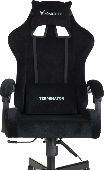 Кресло игровое Knight Terminator черный Light-20 крестов. металл