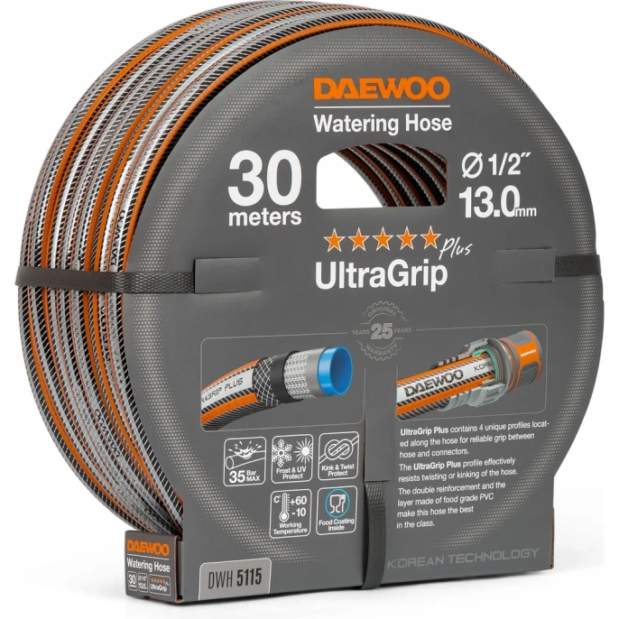 Шланг DAEWOO UltraGrip Plus, 1/2", 13 мм, 30 м DWH 5115