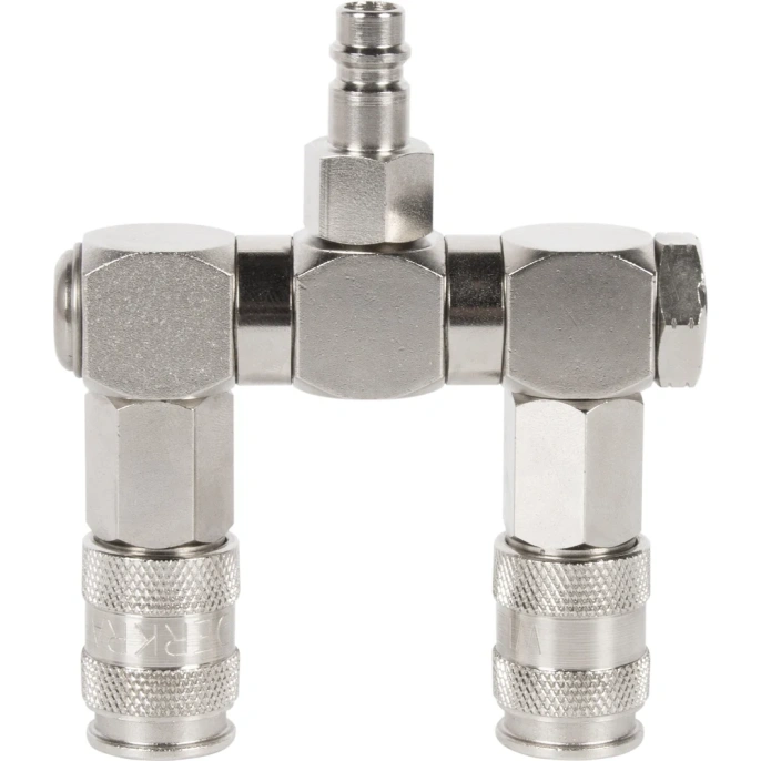 Разветвитель пневматический с вращающимися соединениями 2 выхода рапид EURO WIEDERKRAFT WDK-83RLL