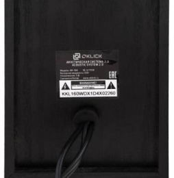 Колонки Oklick OK-160,  2.0,  черный [417559]
