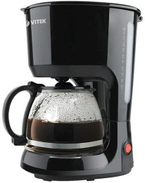 Кофеварка VITEK VT-1528-01,  капельная,  черный