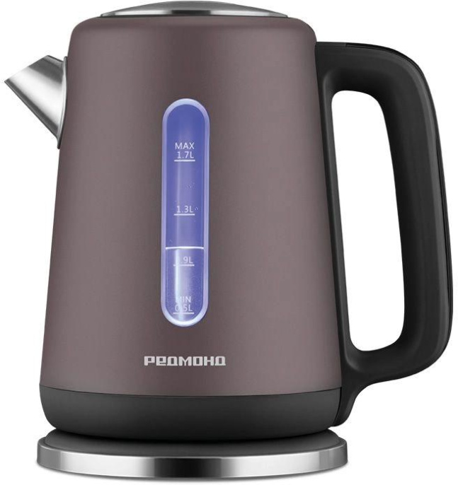 Чайник электрический Редмонд KM238 1.7л. 2200Вт серый корпус: нерж.сталь/пластик