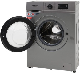 Стиральная машина узкая KRAFT KF-MBDS6109G, с фронтальной загрузкой, 6кг, 1000об/мин, с паром, инверторная