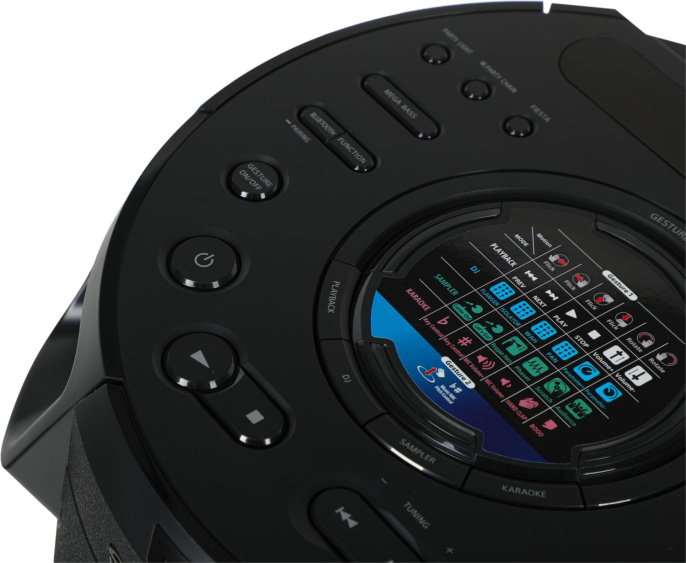 Музыкальный центр Sony MHC-V43D, с караоке, Bluetooth, FM, USB, CD, DVD, черный,