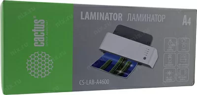 Ламинатор Cactus CS-LAB-A4600 белый A4 (80-125мкм) 60см/мин (2вал.) лам.фото