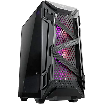 Корпус для пк ASUS TUF GAMING GT301 mid-tower compact case with tempered glass side panel, honeycomb front panel, 120mm AURA Addressable RGB fan, headphone hanger and 360mm radiator support.7.2 Kg