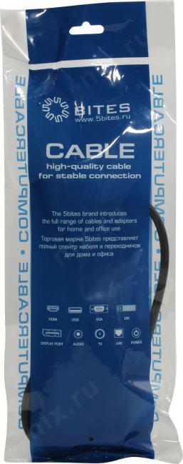 5bites Кабель питания PC107-18A IEC-320-C13 / IEC-320-C14 / 220V / 3G*0.75MM / 1.8M