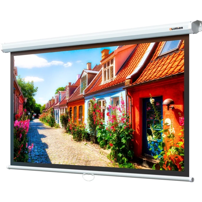 Настенный экран Lumien LEP-100120 Eco Picture 198x300 см, рабочая область 164x292 см, Matte White, верхняя кайма 30 см, прямоугольный корпус 6 121526 110185