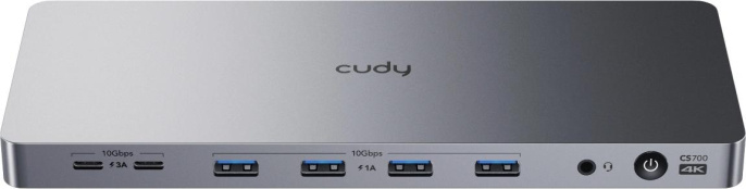 Разветвитель USB-C Cudy CS700 6порт. серебристый