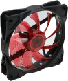 Вентилятор Digma DFAN-LED-RED 120мм, 3-pin, от БП:4-pin (Molex), 1200об/мин, 23 дБ, RGB, черный, Ret