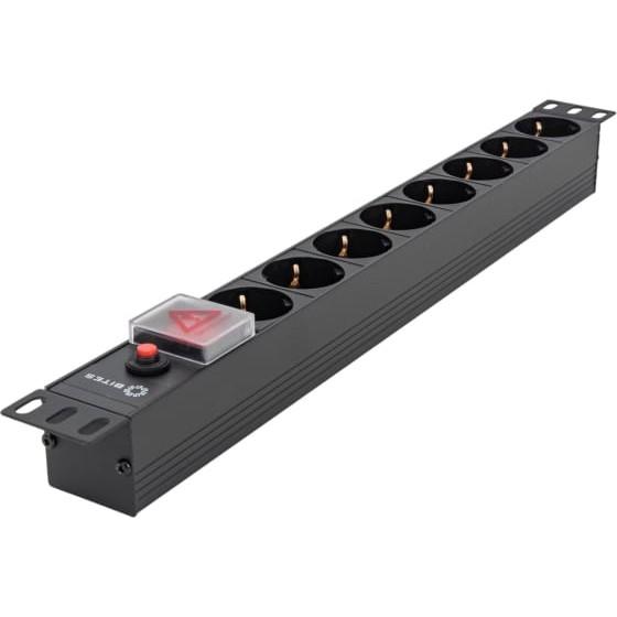 5bites PDU819A-07 Блок розеток 8S / AL / SWITCH / 1U / 19"