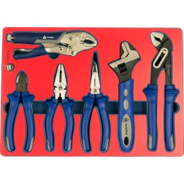 Набор пассатижей, плоскогубцев и бокорезов 6шт МАСТАК 5-3006