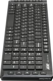 Клавиатура Acer OKW010 черный USB slim Multimedia ZL.KBDEE.002 кабель 1.45м
