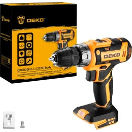 Аккумуляторная дрель-шуруповерт DEKO DKCD20FU-Li 20 В, без АКБ и зарядного устройства (2024) 063-4454