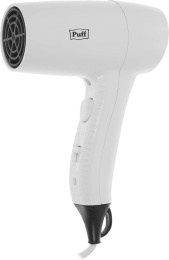 Фен PUFF 1201B, 1200Вт, белый