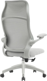 Кресло Cactus CS-GMC505-GY, сетка/ткань, до 100кг, откидные подлокотники,  серый